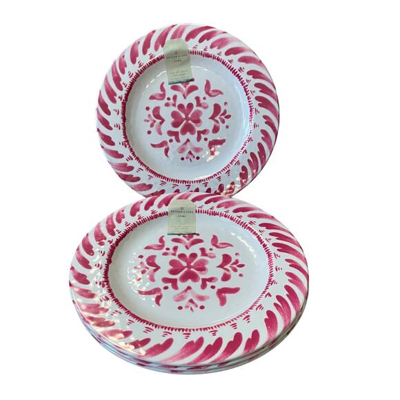 ARTISAN DE LUXE Pink White Melamine Oblong Serving Tray Platter 7 x 15 NEW - Picture 13 of 13